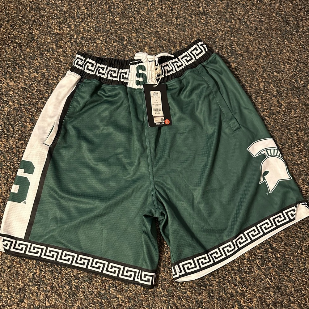 Michigan State Green Men's Sports Shorts